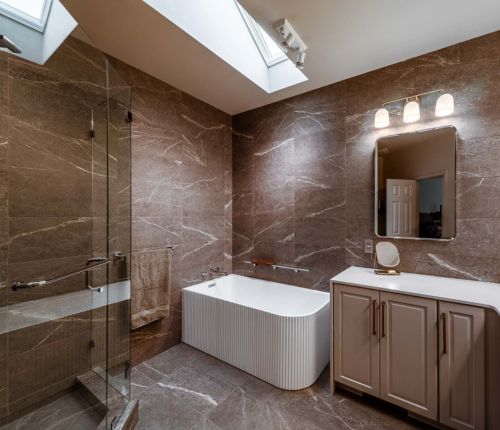 Structural Bathroom Remodel in Twinsburg Ohio