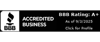 BBB Accredited Business A+ Rating