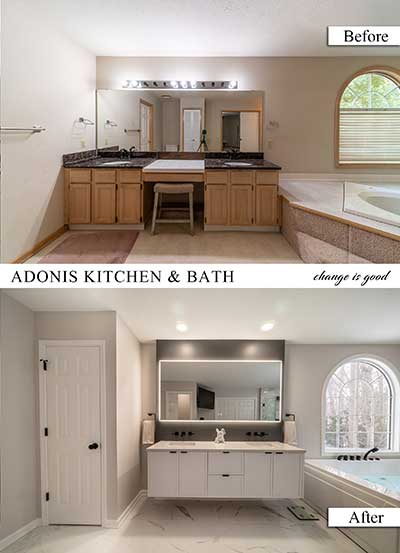 Before and After Bathroom Remodeling