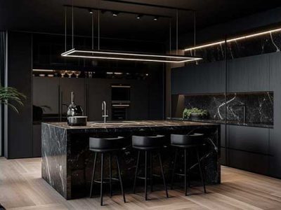 Dramatic All Black Kitchen Design 1920w Dramatic All Black Kitchen Design 1920w