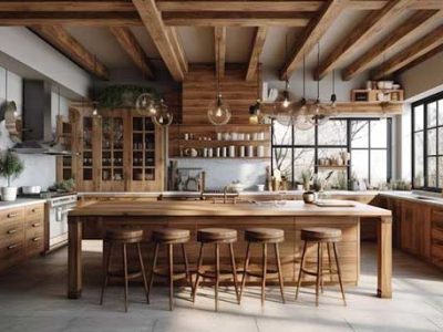 Rustic Elegance Modern Kitchen Stainless Steel Hardwood Decoration Generated By Ai 24640 100654 1920w Rustic Elegance Modern Kitchen Stainless Steel Hardwood Decoration Generated By Ai 24640 100654 1920w