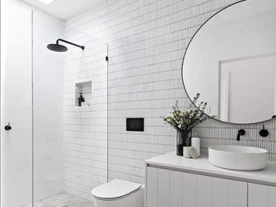 Scandinavian Bathroom With Black Hardware Fixtures Via The Stables 1920w Scandinavian Bathroom With Black Hardware Fixtures Via The Stables 1920w