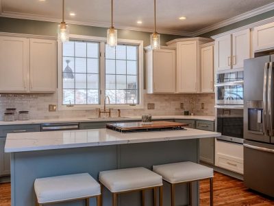Modern Kitchen Island Installation